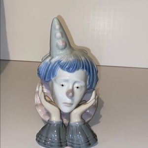 porcelain figurines clown head